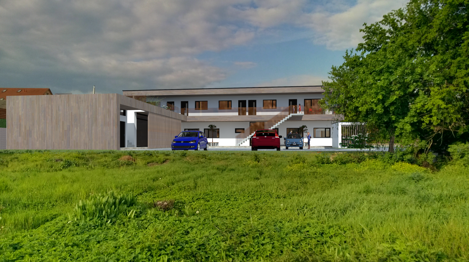 Novostavba polyfunkčního objektu - Zborovice