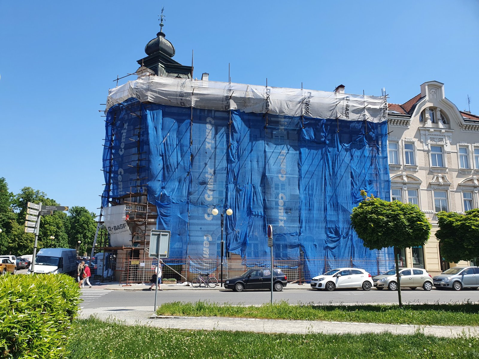 Oprava fasády historického objektu - Kroměříž
