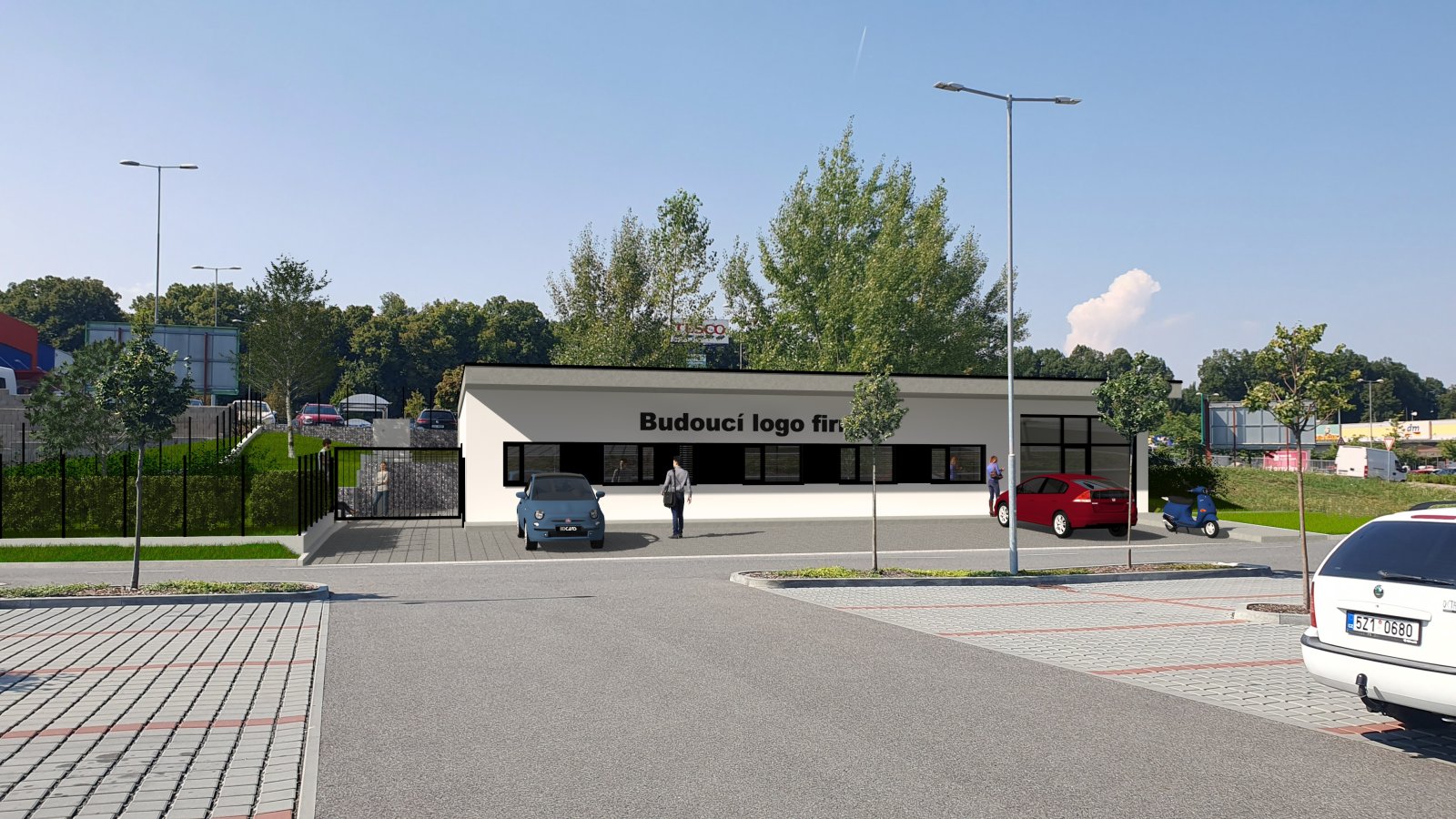 Novostavba polyfunkčního objektu - Kroměříž